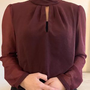 BUNDLE - 1 black blouse and 1 purple blouse